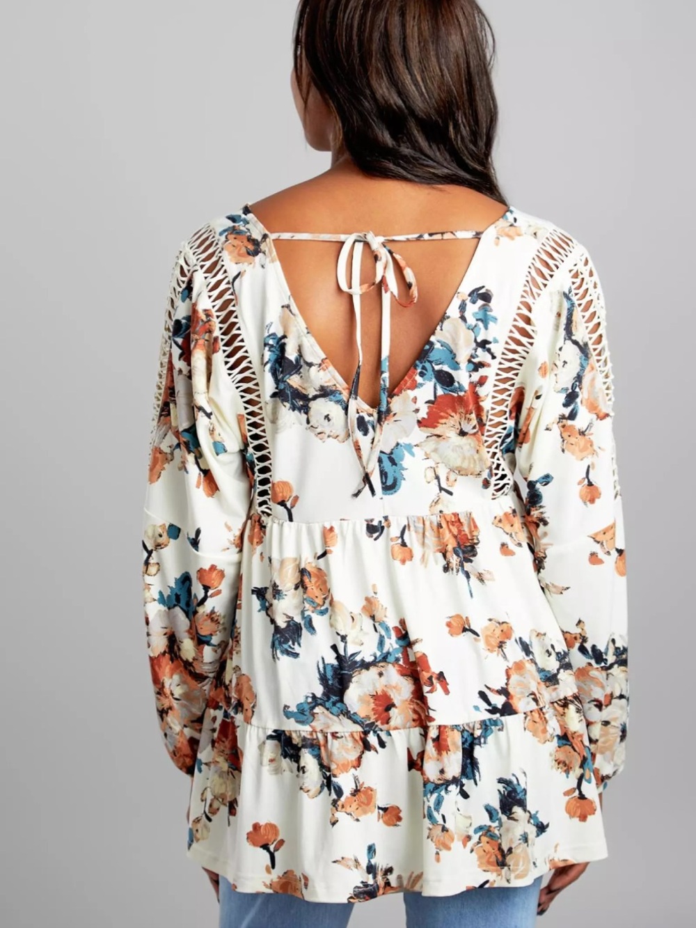 Gimmicks Floral Boho Tunic Top boho